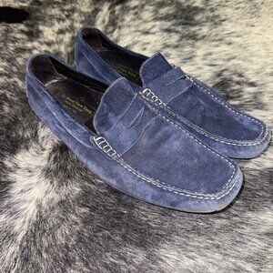 Mens To Boot New York Adam Derrick 11 Blue Suede Driving Penny Loafers Shoes T19